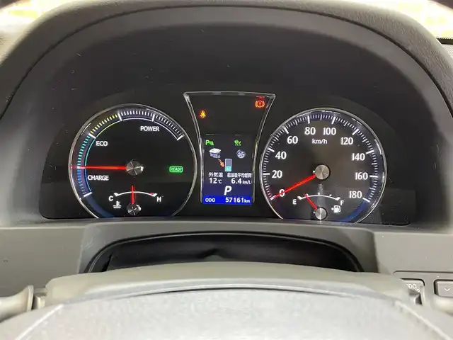 トヨタ クラウン ハイブリッド アスリートS Four 岩手県 2015(平27)年 5.8万km ホワイトパールクリスタルシャイン ４WD/寒冷地仕様/レーダークルーズコントロール/プリクラッシュセーフティ/クリアランスソナー/横滑り防止装置/MTモード付AT/ウインドシールドデアイサー/ヒーテッドドアミラー/パワーシート・シートヒーター(前席)/ステアリングヒーター/純正HDDナビ/フルセグTV/ステアリングスイッチ/バックカメラ/ETC/オートライト/HIDヘッドランプ/フォグランプ/純正１７インチアルミホイール