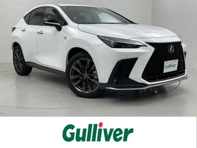 レクサス ＮＸ 350h Fスポーツ 茨城県 2023(令5)年 1.6万km ホワイトノーヴァガラスフレーク 純正ナビ/フルセグ視聴可/クルコン/全方位カメラ/MT付AT/DVD再生可/ETC2.0/ドラレコ/100V充電/Bluetooth接続/USB入力端子/電動リアゲート/パワーシート（D＋N席）/シートヒーター（D＋N席）/エアシート（D＋N席）/純正20インチAW/オートマチックハイビーム/LEDライト