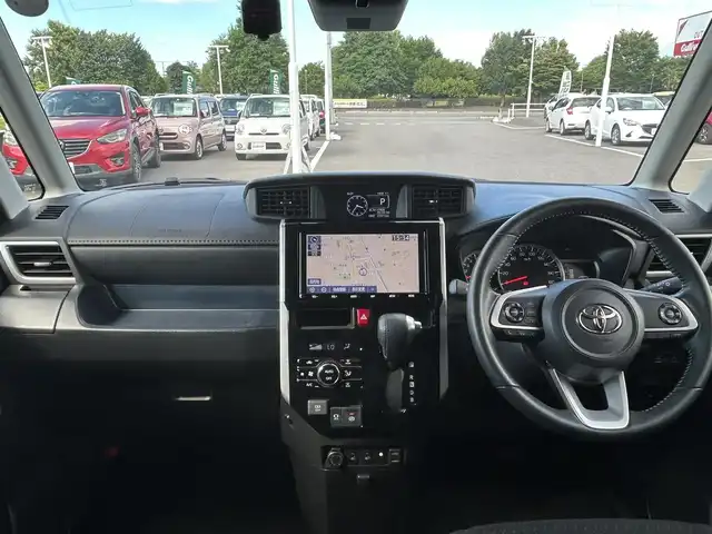トヨタ ルーミー カスタムG－T 栃木県 2021(令3)年 2.4万km パールホワイトⅢ スマートキー/プッシュスタート/純正9インチナビ/フルセグTV/BT/HDMI/バックカメラ/アラウンドビューモニター/ビルトイン2.0ETC/両側パワースライドドア/純正15インチAW/トヨタセーフティセンス/レーダークルーズコントロール/クリアランスソナー/ドライブレコーダー/前席シートヒーター/純正フロアマット/純正ドアバイザー