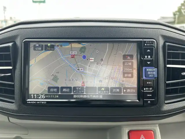 ダイハツ ミラ イース X リミテッド SAⅢ 静岡県 2022(令4)年 1.8万km スプラッシュブルーM 純正メモリナビ/（AM/FM/CD/DVD/BT/DVD)/フルセグTV/バックカメラ/スマートアシストIII/衝突被害軽減ブレーキ/レーンアシスト/横滑り防止装置/ETC/ドライブレコーダー/前後コーナーセンサー/リモコンキー/スペアキー×1/アイドリングストップ/純正フロアマット/純正ドアバイザー/LEDオートライト/保証書