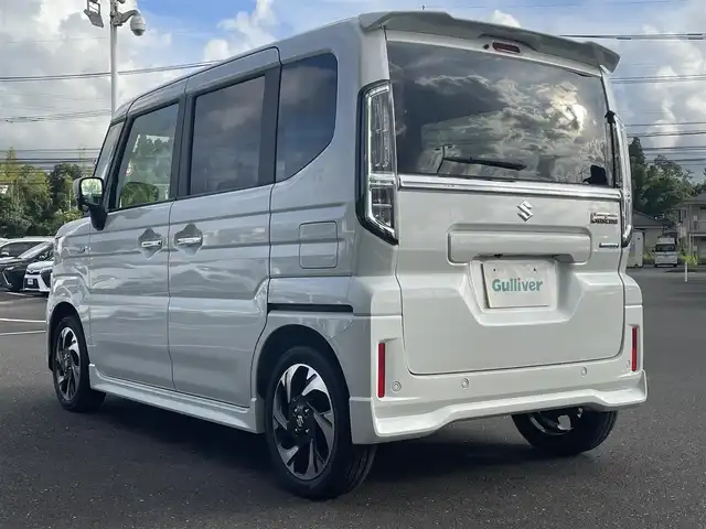 スズキ スペーシア カスタム HYBRID XS 鹿児島県 2024(令6)年 0.1千km ピュアホワイトP /オートブレーキホールド/ヘッドアップディスプレイ/純正9インチナビ/BT/フルセグ/アラウンドビューモニター/両側パワースライドドア/クルーズコントロール/LEDオートライト/オートハイビーム/ハンドルヒーター/ハーフレザーシート/シートヒーター/純正15インチアルミホイール/アイドリングストップ/スマートキー