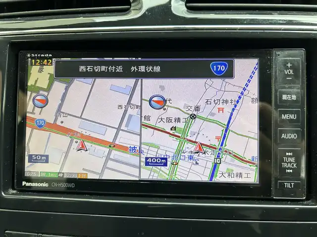 日産 セレナ ライダー ブラックライン 大阪府 2012(平24)年 15.1万km スーパーブラック 社外ナビ/（フルセグ／ＢＴ／ＣＤ／ＤＶＤ）/バックカメラ/後席用モニター/エアロパーツ/横滑り機能/３列シート/両側パワースライドドア/純正フロアマット/社外１６インチＡＷ/ドラレコ/ＥＴＣ