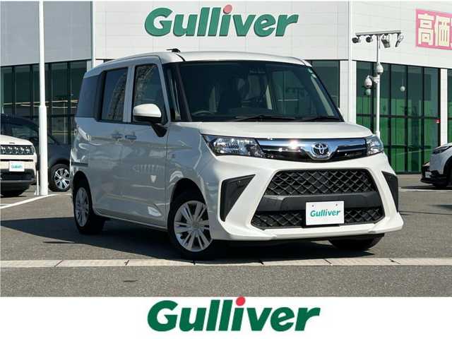 トヨタ ルーミー X 佐賀県 2022(令4)年 3.9万km パールホワイトⅢ 純正７インチＳＤナビ/・AUX/Bluetooth/AM/FM/バックカメラ/ビルトインＥＴＣ/左後パワースライドドア/後席用サイドサンシェード/純正ハロゲンヘッドライト/純正アルミホイール/純正フロアマット/取り扱い説明書/トヨタセーフティセンス/・衝突軽減被害ブレーキ/・盗難防止装置/・オートライト/・コーナーセンサー/・横滑り防止機能