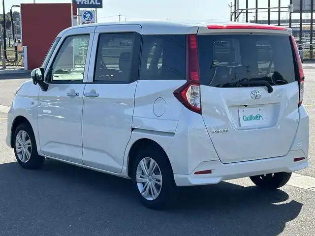 トヨタ ルーミー X 佐賀県 2022(令4)年 3.9万km パールホワイトⅢ 純正７インチＳＤナビ/・AUX/Bluetooth/AM/FM/バックカメラ/ビルトインＥＴＣ/左後パワースライドドア/後席用サイドサンシェード/純正ハロゲンヘッドライト/純正アルミホイール/純正フロアマット/取り扱い説明書/トヨタセーフティセンス/・衝突軽減被害ブレーキ/・盗難防止装置/・オートライト/・コーナーセンサー/・横滑り防止機能