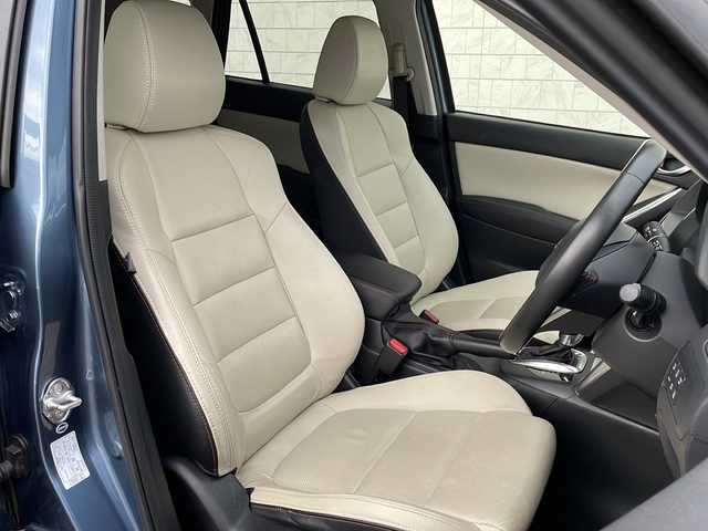 マツダ ＣＸ－５ XD 2013アニバーサリー 福島県 2014(平26)年 7.6万km ブルーリフレックスマイカ 純正ナビ　ＢＯＳＥプレミアムサウンド　バックＣ　フルセグ　ビルドインＥＴＣ　メモリ付きパワーシート　ホワイトレザーシートヒーター　純正１９ＡＷ　クルーズコントロール　オートＨＩＤライト　フォグランプ
