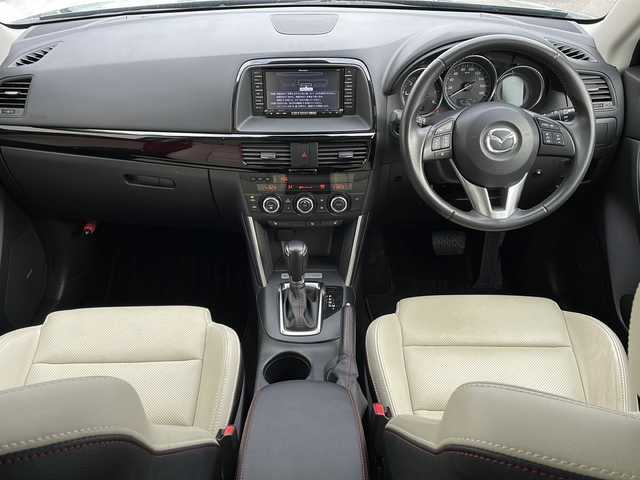 マツダ ＣＸ－５ XD 2013アニバーサリー 福島県 2014(平26)年 7.6万km ブルーリフレックスマイカ 純正ナビ　ＢＯＳＥプレミアムサウンド　バックＣ　フルセグ　ビルドインＥＴＣ　メモリ付きパワーシート　ホワイトレザーシートヒーター　純正１９ＡＷ　クルーズコントロール　オートＨＩＤライト　フォグランプ