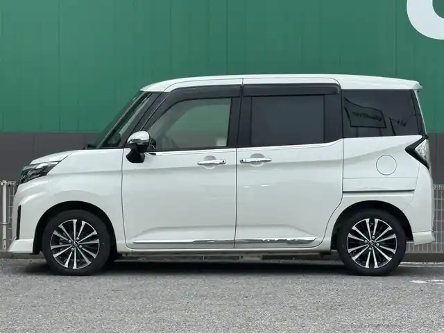 ダイハツ トール カスタムG ターボ 千葉県 2024(令6)年 0.3万km パールホワイトⅢ 社外SDナビ/レーダークルーズコントロール/両側パワースライドドア/ワンオーナー/ドライブレコーダー/ETC/バックカメラ/オートライト/LEDヘッドライト/ワンセグTV/BT/USB/プッシュスタート/スマートキー/純正フロアマット