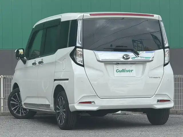 ダイハツ トール カスタムG ターボ 千葉県 2024(令6)年 0.3万km パールホワイトⅢ 社外SDナビ/レーダークルーズコントロール/両側パワースライドドア/ワンオーナー/ドライブレコーダー/ETC/バックカメラ/オートライト/LEDヘッドライト/ワンセグTV/BT/USB/プッシュスタート/スマートキー/純正フロアマット