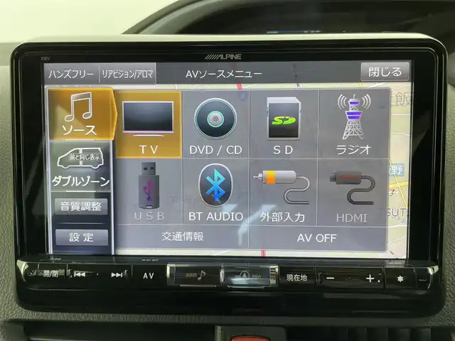トヨタ ヴォクシー ZS 煌Ⅱ 富山県 2017(平29)年 8.4万km ホワイトパールクリスタルシャイン ９型社外ナビ（ＦＭ/ＡＭ/ＣＤ/ＤＶＤ/Ｂｌｕｅｔｏｏｔｈ)/フルセグTV/バックカメラ/両側パワースライドドア/プリクラッシュセーフティ/先行車発進告知/LEDヘッドライト/オートライト/オートハイビーム/ビルトインＥＴＣ/フォグランプ/電格ウィンカーミラー/アイドリングストップ/革巻きステアリング/ドアバイザー/プッシュスタート/スマートキー