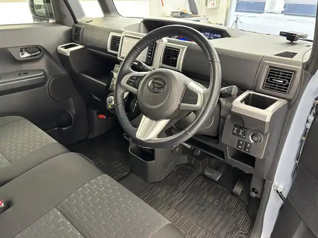 ダイハツ ウェイク G ターボ SA Ⅲ 滋賀県 2018(平30)年 3.5万km ミストブルーマイカメタリック 社外7インチナビ/【Bluetooth/CD/DVD/フルセグTV】/バックカメラ/衝突軽減ブレーキ/両側パワースライドドア/LEDヘッドライト/オートライト/オートマチックハイビーム/ETC/ドアバイザー/純正フロアマット/後席サンシェード/プッシュスタート/スマートキー/ステアリングリモコン