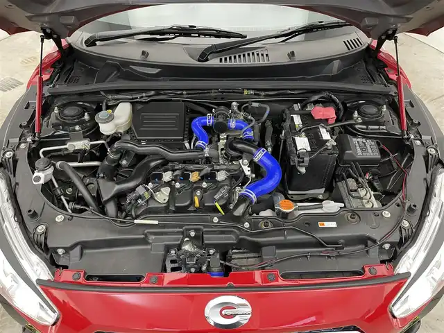 ダイハツ コペン エクスプレイ S 滋賀県 2017(平29)年 3.3万km マタドールレッドP 5速MT/社外ナビ機能付10インチディスプレイオーディオ/【Bluetooth/Apple CarPlay/Android Auto】/バックカメラ/D/Nシートヒーター/LEDヘッドライト/デジタルインナーミラー/ETC/レザー調シートカバー/プッシュスタート/スマートキー