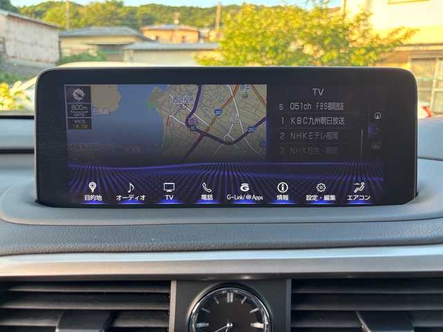 レクサス ＲＸ 450h Fスポーツ 福岡県 2020(令2)年 8万km ブラック ・純正ナビ/ (CD/DVD/SD/Miracast/Bluetooth)/・フルセグテレビ/・プリクラッシュセーフティ/・レーンディパーチャーアラート/・ブラインドスポットモニター/・レーダークルーズコントロール/・バックカメラ/・クリアランスソナー/・シートヒーター/・ベンチレーションシート/・電動パーキングブレーキ/・オートホールド/・ETC2.0/・パワーバックドア/・レザーシート/・サンルーフ