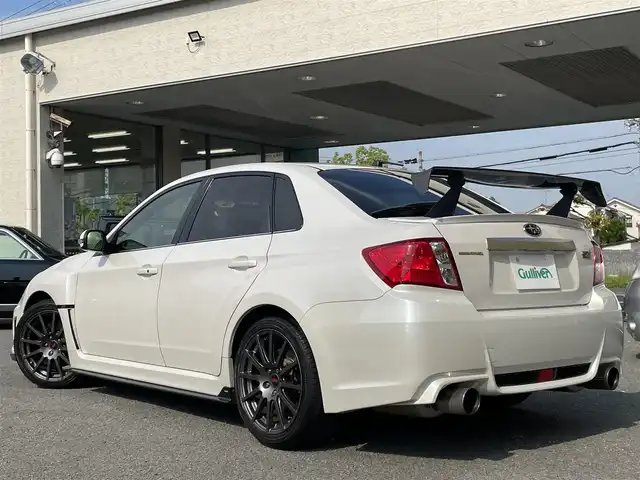 スバル インプレッサ ＷＲＸ STi 和歌山県 2012(平24)年 13.5万km サテンホワイトパール 4WD/6MT/STi専用レカロシート/STiエアロ/FUJITSUBOマフラー/社外メモリナビ/　【フルセグTV/CD/DVD/SD/USB/BT】/ドライブレコーダー/ETC/純正18インチAW/キセノンヘッドライト/フォグランプ/ウィンカーミラー/純正フロアマット
