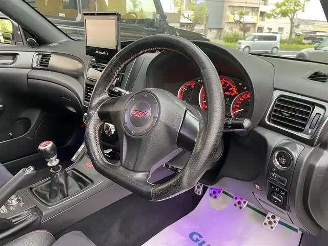 スバル インプレッサ ＷＲＸ STi 和歌山県 2012(平24)年 13.5万km サテンホワイトパール 4WD/6MT/STi専用レカロシート/STiエアロ/FUJITSUBOマフラー/社外メモリナビ/　【フルセグTV/CD/DVD/SD/USB/BT】/ドライブレコーダー/ETC/純正18インチAW/キセノンヘッドライト/フォグランプ/ウィンカーミラー/純正フロアマット