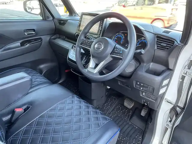 日産 ルークス HWS X プロパイロットED 愛知県 2021(令3)年 3.9万km ホワイトパール ワンオーナー/SDナビ/スマートキー/フルセグテレビ/バックカメラ/アイドリングストップ/ウィンカーミラー/レーダークルーズコントロール/ドアバイザー/プッシュスタート/両側パワースライドドア/ビルトインETC/プロパイロット/電動パーキングブレーキ/ドアバイザー/ステアリングスイッチ/ミラーバックビューモニター/前後ドラレコ/純正フォグランプ/シートカバー