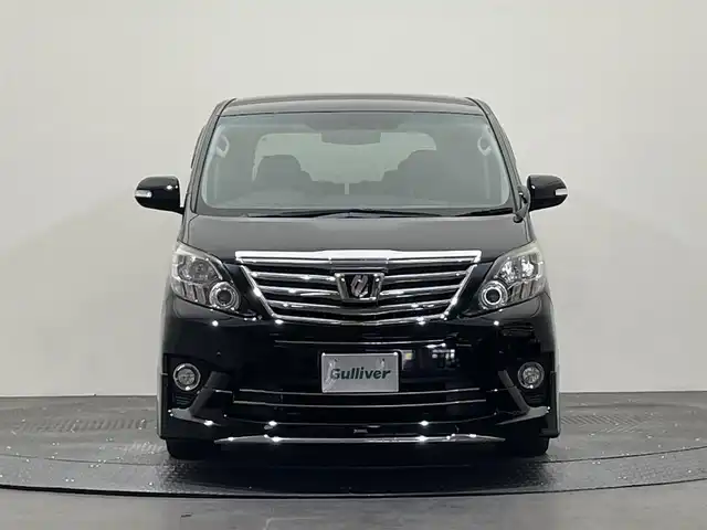 トヨタ アルファード 240S 愛媛県 2013(平25)年 5.3万km ブラック 社外ナビ【VIE-X009】/   CD.DVD.BT.フルセグTV/バックドア/社外フリップダウンモニター/片側パワースライドドア/ETC/パーキングセンサー/社外20インチアルミ