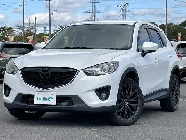 マツダ ＣＸ－５ XD 道央・札幌 2013(平25)年 12.1万km クリスタルホワイトパールマイカ ４WD/純正ディーラーOPナビ/CD/DVD/BT/フルセグ/トランクションコントロールシステム/クルーズコントロール/リアビークルモニタリングシステム/AFS/バックカメラ/サイドカメラ/ビルトインETC/アイドリングストップ/革巻きステアリング/ステアリングリモコン/自動防眩ミラー/MTモード付AT/プッシュスタート/スマートキー/HIDヘッドライト/オートライト/フォグランプ/電動格納ミラー/ウィンカーミラー/純正フロアマット/ドアバイザー/スペアキー