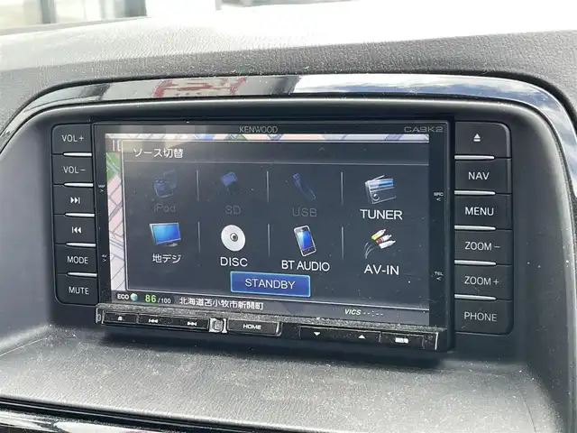 マツダ ＣＸ－５ XD 道央・札幌 2013(平25)年 12.1万km クリスタルホワイトパールマイカ ４WD/純正ディーラーOPナビ/CD/DVD/BT/フルセグ/トランクションコントロールシステム/クルーズコントロール/リアビークルモニタリングシステム/AFS/バックカメラ/サイドカメラ/ビルトインETC/アイドリングストップ/革巻きステアリング/ステアリングリモコン/自動防眩ミラー/MTモード付AT/プッシュスタート/スマートキー/HIDヘッドライト/オートライト/フォグランプ/電動格納ミラー/ウィンカーミラー/純正フロアマット/ドアバイザー/スペアキー