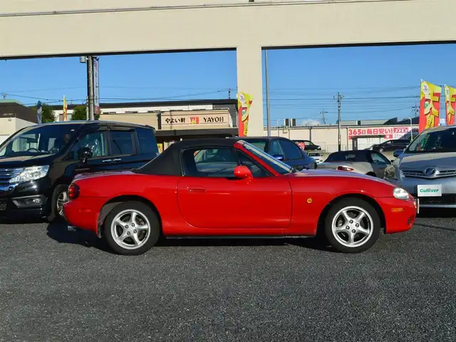 マツダ ロードスター SP 栃木県 2002(平14)年 13.5万km クラシックレッド 社外オーディオ/[CD/AM/FM]/純正マット/ABS/ソフトトップ