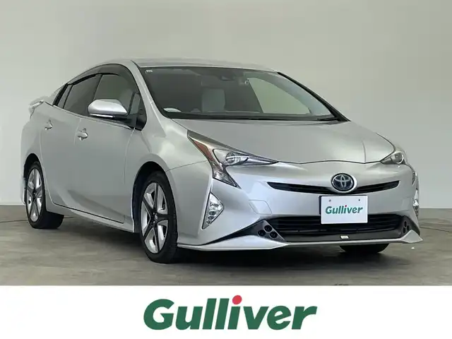 トヨタ プリウス S ツーリングセレクション 千葉県 2016(平28)年 7.3万km シルバーM 禁煙車/TRDエアロ/トヨタセーフティセンス/・プリクラッシュセーフティシステム/・レーンデパーチャーアラート/・オートマチックハイビーム/・アダプティブクルーズコントロール/・ハイビームアシスト/純正9インチT-Connectナビ/CD/DVD/Bluetooth/フルセグ/バックカメラ/レーダークルーズコントロール/LEDオートライト/シートヒーター/純正17インチアルミホイール/オートエアコン/プッシュスタート/スマートキー