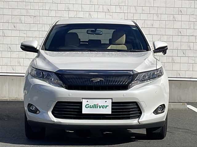 トヨタ ハリアー エレガンス 山形県 2016(平28)年 6.2万km ホワイトパールクリスタルシャイン 純正ナビ/CD.DVD.BT.SD/フルセグ/バックカメラ/ハーフレザーシート/パワーシート/LEDヘッドライト/アイドリングストップ/横滑り防止/プッシュスタート/スマートキー