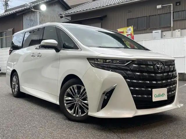 トヨタ アルファード Z 愛知県 2024(令6)年 1.6万km ホワイトパールクリスタルシャイン ワンオーナー/サンルーフ/純正SDナビ（BT.TV.AM.FM）/フルセグナビ/デジタルインナーミラー/バックカメラ/パワーシート/シートヒーター/エアシート/社外前後ドラレコ/トヨタセーフティセンス/ブレーキホールド/クルーズコントロール/両側パワースライドドア/置くだけ充電/ビルトインETC/純正AW/純正フロアマット/オットマン