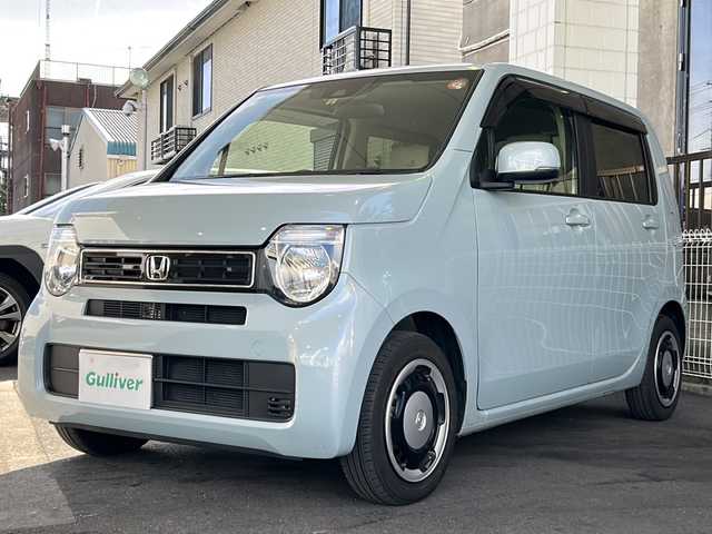 ホンダ Ｎ ＷＧＮ L 徳島県 2023(令5)年 2.9万km フィヨルドミストパール 純正オーディオ/Bluetooth/CD/地デジTV/バックカメラ/純正フロアマット/純正ホイールキャップ/シートヒーター　D＋N席/クリアランスソナー/ナノイー/電格ウィンカーミラー