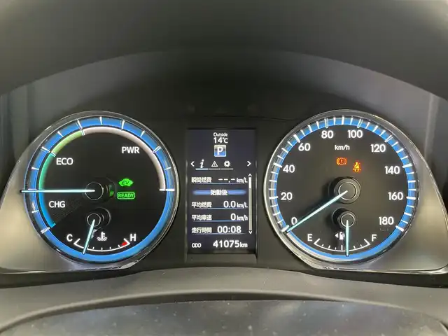 トヨタ ハリアー ハイブリッド エレガンス 茨城県 2014(平26)年 4.1万km ホワイトパールクリスタルシャイン 純正ナビ/・Bluetooth接続/・CDチェンジャー/・バックカメラ/・ｓｄミュージックサーバー/・USB入力/・フルセグテレビ/ETC/ドライブレコーダー/パワーシート/ハーフレザーシート/MTモード付/オートライト/エンジンスタート/４WD/スマートキー