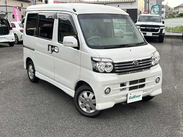 ダイハツ アトレー ワゴン カスタム ターボ RS リミテッド 愛知県 2016(平28)年 10.8万km パールホワイトⅢ /禁煙車/ワンオーナー//フルタイム4WD//純正ナビ・フルセグTV//Bluetooth.DVD.CD//ETC/キーレスエントリー//左パワースライドドア//電動格納ウィンカーミラー//純正13インチアルミ//純正フロアマット//純正ドアバイザー//新車保証書//取扱説明書
