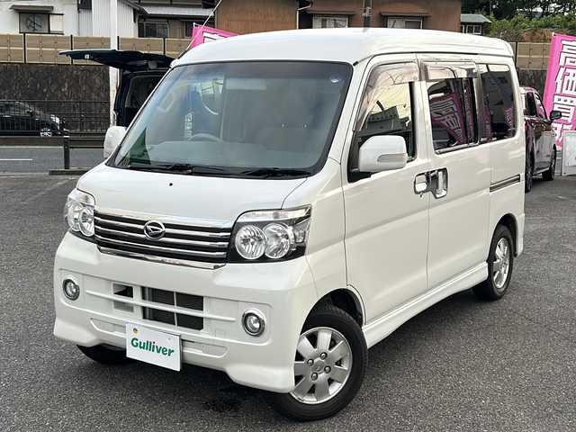 ダイハツ アトレー ワゴン カスタム ターボ RS リミテッド 愛知県 2016(平28)年 10.8万km パールホワイトⅢ /禁煙車/ワンオーナー//フルタイム4WD//純正ナビ・フルセグTV//Bluetooth.DVD.CD//ETC/キーレスエントリー//左パワースライドドア//電動格納ウィンカーミラー//純正13インチアルミ//純正フロアマット//純正ドアバイザー//新車保証書//取扱説明書