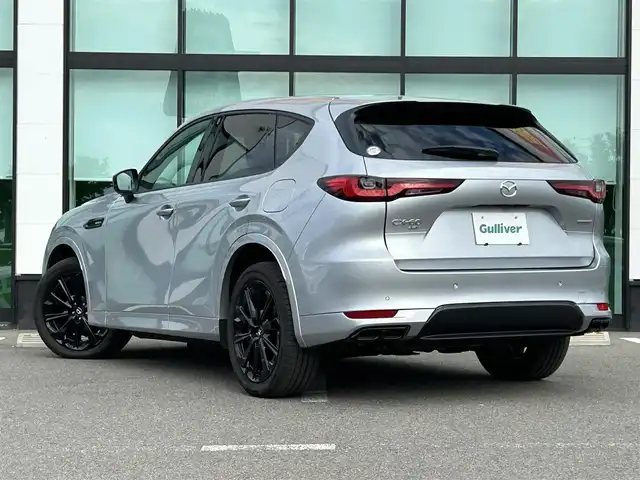 マツダ ＣＸ－６０ XD HV エクスクルーシブスポーツ 和歌山県 2023(令5)年 0.4万km ソニックシルバーM BOSEプレミアムサウンド/純正ナビ/フルセグTV/360°モニター/衝突軽減ブレーキ/レーダークルーズコントロール/ブラインドスポットモニター/ヘッドアップディスプレイ/パワーバックドア/パワーシート/ポジションメモリー/シートヒーター/ETC/純正フロアマット/純正アルミホイール/LEDヘッドライト/フォグランプ/オートライト