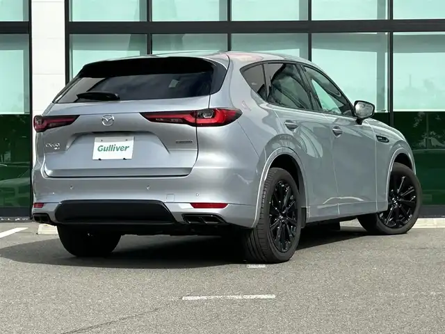 マツダ ＣＸ－６０ XD HV エクスクルーシブスポーツ 和歌山県 2023(令5)年 0.4万km ソニックシルバーM BOSEプレミアムサウンド/純正ナビ/フルセグTV/360°モニター/衝突軽減ブレーキ/レーダークルーズコントロール/ブラインドスポットモニター/ヘッドアップディスプレイ/パワーバックドア/パワーシート/ポジションメモリー/シートヒーター/ETC/純正フロアマット/純正アルミホイール/LEDヘッドライト/フォグランプ/オートライト