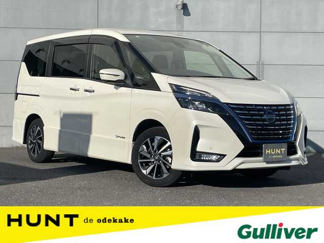 日産 セレナ e－パワー ハイウェイスター V 千葉県 2021(令3)年 4.2万km ブリリアントホワイトパール 純正１０インチナビ/・Bluetooth/ミュージックサーバー/フルセグ/DVD再生機能あり/プロパイロット/デジタルインナーミラー/ステリングスイッチ/Ｄ／Ｎ席シートヒーター/ハンズフリーパワースライドドア/ブラインドスポットモニター/前後コーナーセンサー