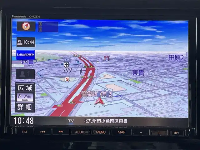 スズキ スペーシア ギア HYBRID XZターボ 福岡県 2023(令5)年 2.7万km シフォンアイボリーM Panasonic製8インチメモリナビ【CN-RZ876】/　（AM/FM/CD/DVD/Bluetooth/フルセグTV）/バックカメラ/全方位モニター/スズキセーフティサポート/・デュアルカメラブレーキサポート/・誤発進抑制機能/・車線逸脱警報/・車線逸脱抑制機能　　　　　　　　　　　　　　　　/・ふらつき警報/・先行車発進お知らせ機能/・アダプティブクルーズコントロール/・標識認識機能/・後退時ブレーキサポート/・後方誤発進抑制機能/・リアパーキングセンサー/横滑り防止装置/オートライト/アイドリングストップ/パドルシフト/両側パワースライドドア/社外14インチアルミホイール/純正14インチアルミホイール（4本車載スタッドレス）/ヘッドアップディスプレイ/シートヒーター（D/N）/ビルトインETC2.0/ユピテル製前後ドライブレコーダー【Y-410】/後部座席サンシェード/ドリンクホルダー付き折り畳みテーブル/純正フロアマット/ドアバイザー/電源ソケット×1/USB端子×3/ISOFIX/保証書/取扱説明書/ナビ取扱説明書