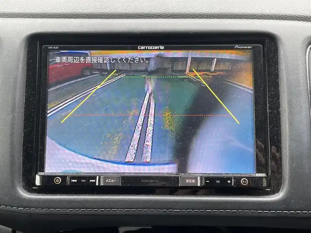 ホンダ ヴェゼル S 静岡県 2014(平26)年 12.6万km ホワイトオーキッドパール 社外8インチナビ/フルセグTV/DVD/CD/SD/MSV/BT/バックカメラ/ハーフレザーシート/前席シートヒーター/クルーズコントロール/ETC/LEDヘッドライト/ステアリングスイッチ/パドルシフト/スマートキー×2/保証書/取扱説明書