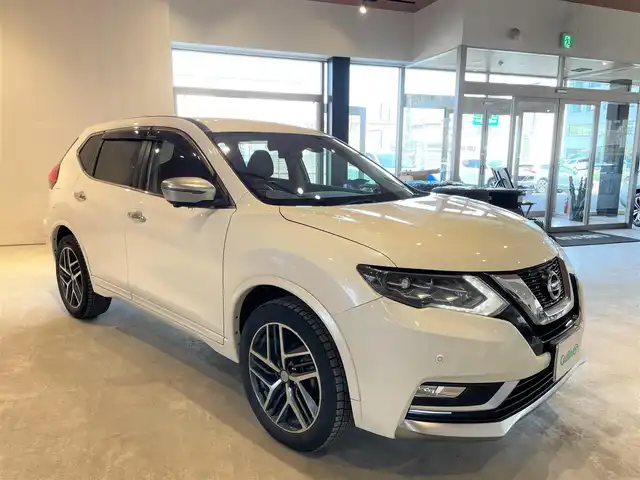日産 エクストレイル モード・プレミア i 道央・札幌 2018(平30)年 12.2万km ブリリアントホワイトパール ワンオーナー/アルパイン社製エクストレイル専用11インチSDナビ/　・フルセグTV/　・CD/DVD/　・SD/USB/HDMI/　・Bluetooth/アルパイン社製リアモニター/アルパイン社製パワードサブウーファー/アルパイン社製2wayカスタムスピーカー/純正オプションAUTECH19インチAW/純正エンジンスターター/純正デジタルインナーミラー/コムテック社製レーダー探知機/社外ドライブレコーダー/点検整備記録簿　（R1/2/3/5/6）/取扱説明書/保証書/スペアキー