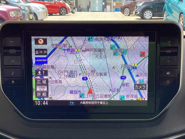 スバル ステラ カスタム RS スマートアシスト 大阪府 2019(令1)年 2.6万km シルバー／黒 純正8インチナビ・フルセグTV・CD・DVD・/　　　HDMI・Bluetooth・USB・SD/パノラミックビューモニター/LEDオートヘッドライト/LEDフォグランプ/4WD・ターボ/ETC/スマートキー2個/スマートアシストIII/ステアリングスイッチ/運転席シートヒーター/純正サイドドアバイザー/電動格納ウインカーミラー/純正15インチアルミホイール