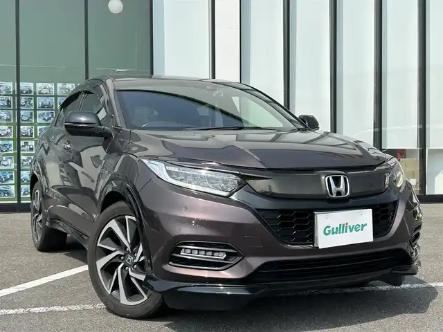 ホンダ ヴェゼル ハイブリッド RS ホンダセンシング 長崎県 2019(平31)年 12.7万km オーロラアメジストメタリック 社外ナビ（BT/AM/FM/DVD/CD/TV)/バックカメラ/ホンダセンシング/USB入力端子/HDMI接続/クルーズコントロール/ドライブレコーダー前方/ETC/純正アルミ/純正フロアマット/前席シートヒーター/横滑り防止装置/レーンキープアシスト/スペアキー/ワンオーナー