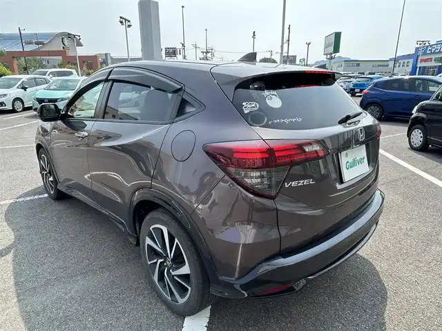 ホンダ ヴェゼル ハイブリッド RS ホンダセンシング 長崎県 2019(平31)年 12.7万km オーロラアメジストメタリック 社外ナビ（BT/AM/FM/DVD/CD/TV)/バックカメラ/ホンダセンシング/USB入力端子/HDMI接続/クルーズコントロール/ドライブレコーダー前方/ETC/純正アルミ/純正フロアマット/前席シートヒーター/横滑り防止装置/レーンキープアシスト/スペアキー/ワンオーナー