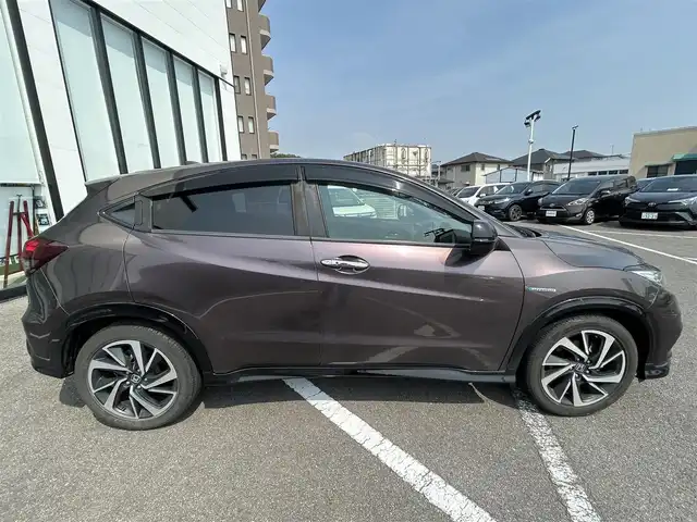 ホンダ ヴェゼル ハイブリッド RS ホンダセンシング 長崎県 2019(平31)年 12.7万km オーロラアメジストメタリック 社外ナビ（BT/AM/FM/DVD/CD/TV)/バックカメラ/ホンダセンシング/USB入力端子/HDMI接続/クルーズコントロール/ドライブレコーダー前方/ETC/純正アルミ/純正フロアマット/前席シートヒーター/横滑り防止装置/レーンキープアシスト/スペアキー/ワンオーナー