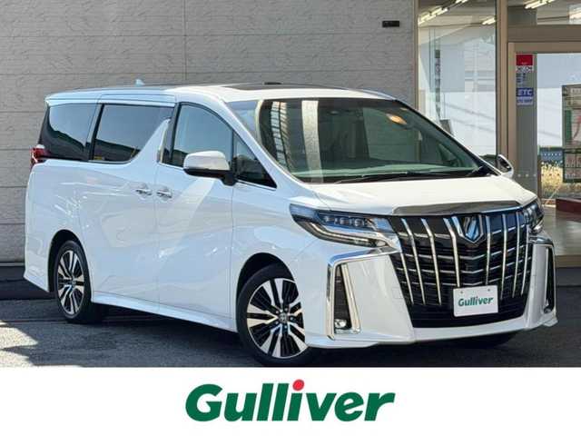 トヨタ アルファード S Cパッケージ 兵庫県 2021(令3)年 2.3万km ホワイトパールクリスタルシャイン ワンオーナー/純正ナビ/（BT/AM/FM）/バックカメラ/フルセグTV/ETC　/サンルーフ/両側パワースライドドア/衝突軽減ブレーキ/レーダークルーズコントロール/前後コーナーセンサ―/前後ドライブレコーダー/MTモード付AT/後席モニター/ステアリングヒーター/レザーシート/パワーイージーアクセスシステム/パワーシート/シートヒーター/オートライト/フォグランプ/電動リアゲート/電動パーキングブレーキ/スマートキー/電動格納ミラー/純正フロアマット/取扱説明書・保証書