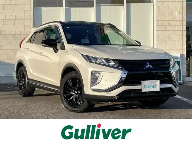 三菱 エクリプス クロス ブラックエディション 宮崎県 2019(令1)年 7.3万km シルキーホワイト 社外ナビゲーション/　AM FM CD BT TV DVD/バックカメラ/衝突軽減ブレーキ/アイドリングストップ/LEDヘッドライト/フォグランプ/スマートキー/プッシュスタート/レーンキープアシスト/スマートキー/プッシュスタート/ウィンカーミラー/電動格納ミラー