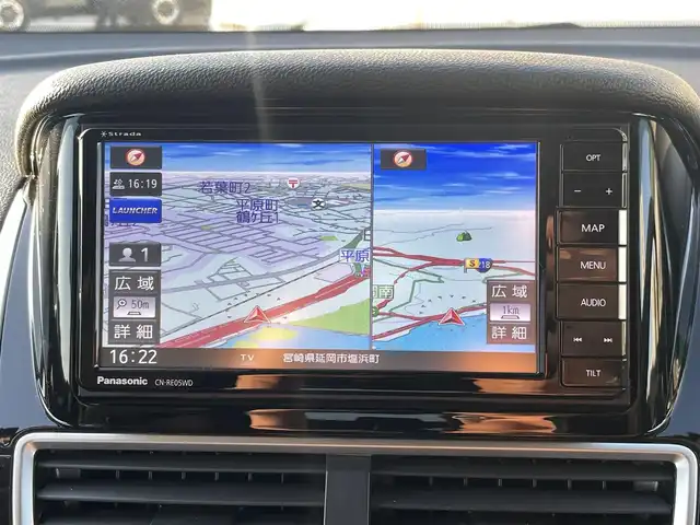 三菱 エクリプス クロス ブラックエディション 宮崎県 2019(令1)年 7.3万km シルキーホワイト 社外ナビゲーション/　AM FM CD BT TV DVD/バックカメラ/衝突軽減ブレーキ/アイドリングストップ/LEDヘッドライト/フォグランプ/スマートキー/プッシュスタート/レーンキープアシスト/スマートキー/プッシュスタート/ウィンカーミラー/電動格納ミラー