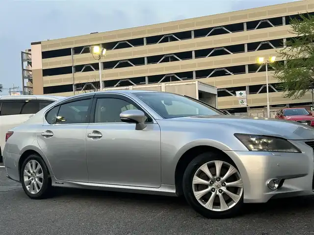 レクサス ＧＳ 450h 静岡県 2012(平24)年 9.9万km シルバー 純正オーディオ/純正ナビ/純正アルミホイール/電動シート/スマートカードキー/バックカメラ/6速マニュアル付きAT