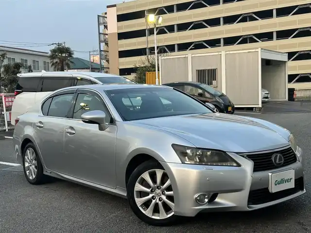 レクサス ＧＳ 450h 静岡県 2012(平24)年 9.9万km シルバー 純正オーディオ/純正ナビ/純正アルミホイール/電動シート/スマートカードキー/バックカメラ/6速マニュアル付きAT
