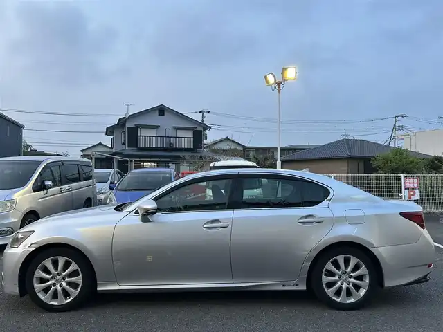 レクサス ＧＳ 450h 静岡県 2012(平24)年 9.9万km シルバー 純正オーディオ/純正ナビ/純正アルミホイール/電動シート/スマートカードキー/バックカメラ/6速マニュアル付きAT