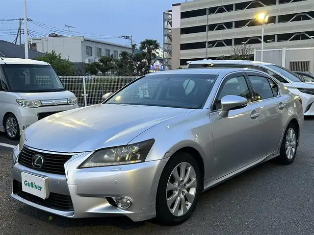 レクサス ＧＳ 450h 静岡県 2012(平24)年 9.9万km シルバー 純正オーディオ/純正ナビ/純正アルミホイール/電動シート/スマートカードキー/バックカメラ/6速マニュアル付きAT