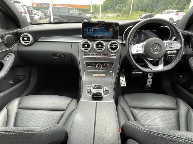 メルセデス・ベンツ Ｃ２００ 4マチック ローレウスED スポーツプラスPKG 青森県 2019(令1)年 4.3万km ポーラホワイト メモリー付パワーシート(D席/N席)/純正ナビ/バックカメラ/アイドリングストップ/ASCD/プッシュスタート/ETC/パワーバックドア/EPS/アクティブブレーキアシスト/レーンチェンジアシスト/ヒーターシート/インテリジェントキー