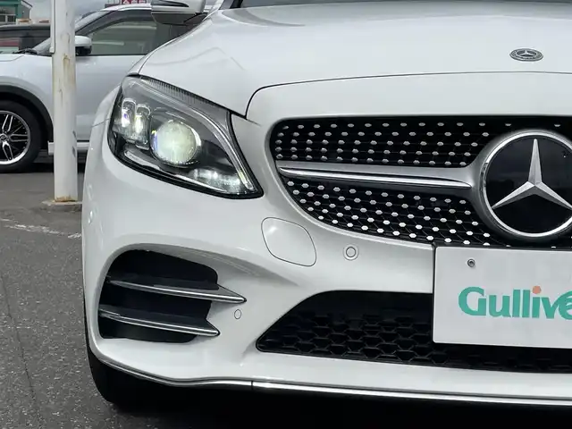 メルセデス・ベンツ Ｃ２００ 4マチック ローレウスED スポーツプラスPKG 青森県 2019(令1)年 4.3万km ポーラホワイト メモリー付パワーシート(D席/N席)/純正ナビ/バックカメラ/アイドリングストップ/ASCD/プッシュスタート/ETC/パワーバックドア/EPS/アクティブブレーキアシスト/レーンチェンジアシスト/ヒーターシート/インテリジェントキー