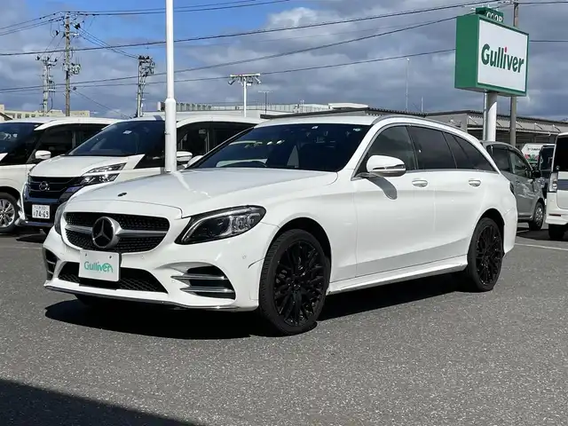 メルセデス・ベンツ Ｃ２００ 4マチック ローレウスED スポーツプラスPKG 青森県 2019(令1)年 4.3万km ポーラホワイト メモリー付パワーシート(D席/N席)/純正ナビ/バックカメラ/アイドリングストップ/ASCD/プッシュスタート/ETC/パワーバックドア/EPS/アクティブブレーキアシスト/レーンチェンジアシスト/ヒーターシート/インテリジェントキー